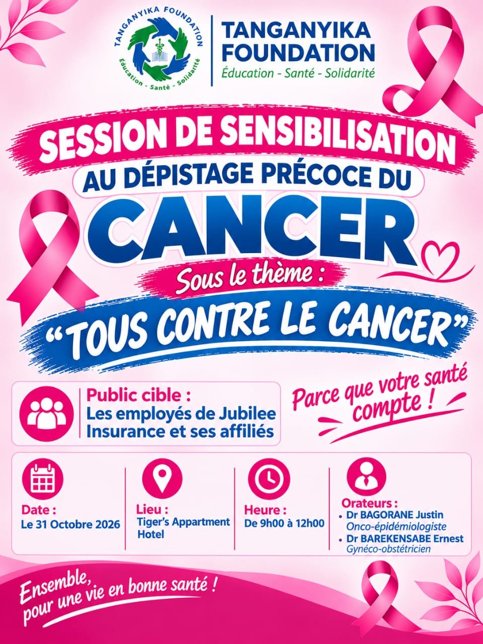 Session de sensibilisation : Tous contre le cancer